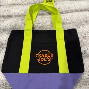 Black and Purple Tote Bag
